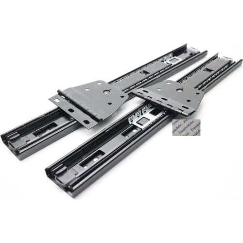 Pull Out & 90 Degrees Turn Ball Bearing Slide Conceal Flap Closet Folding Framed Mirror