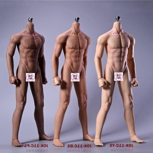 In Stock Jiaou Doll 1/6 New Strong/Muscle Male Super-Flexible Seamless Body with Stainless steel Skeleton Model for 12'' Figure