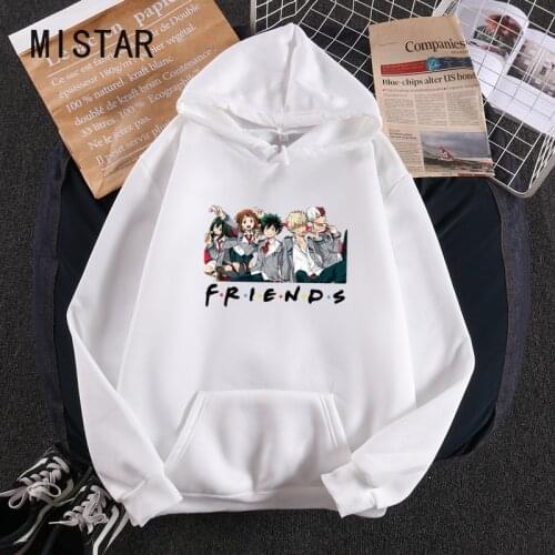 My Hero Academia women hoodies Pullover Anime friends Hoodies Sweatshirt Ladies Fashion tops Long sleeve Hooded streetwear