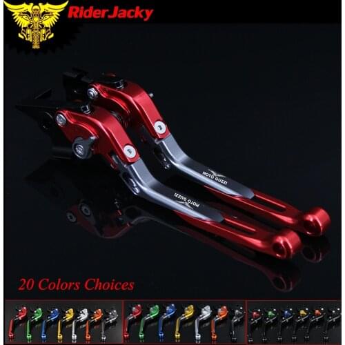 RiderJacky 1 Pair Motorcycle Folding Extendable Brake Clutch Levers For MOTO GUZZI V7 Stone/Special/Custom 2012-2018 2016 2017
