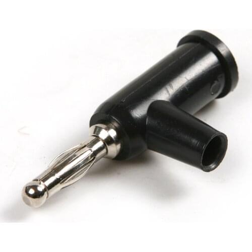 1pc 4mm Nickel-plated Black Banana Plug Audio Speaker Wire Cable Banana Connector Adapter