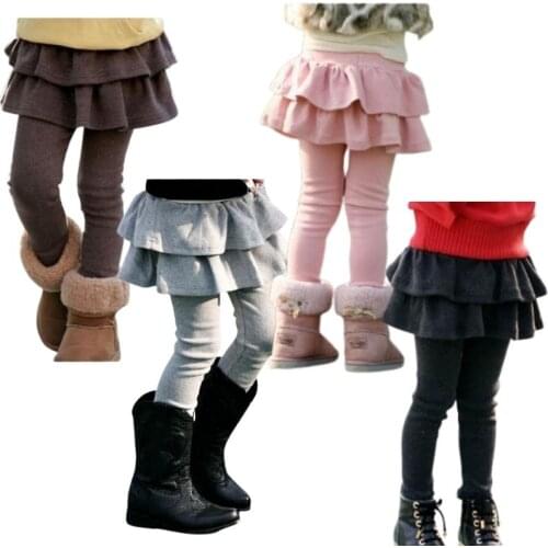 2-7yrs NEW spring autumn girls Leggings & skirt cotton girls trousers children pants fashion skirt pants