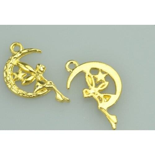 25pcs 26*14mm gold color angel Alloy charms pendant fit necklace bracelet diy Pendants for jewelry making 4031A