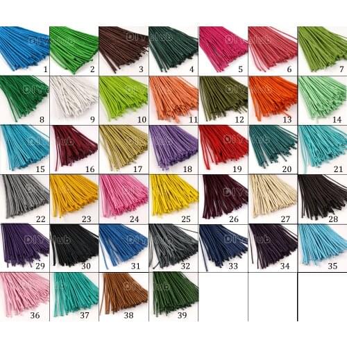 80m/Lot--39 Colors, Waxed cord, Korea Wax Cords, Cotton Waxed Cords, Bracelet / Necklace Cord, Soft Beading Stringing Cord 1.5mm