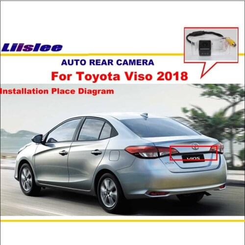 Liislee Car Back Up Parking Camera For Toyota Vios 2018 Reverse Rear View Camera License Plate Light Waterproof Night Vision