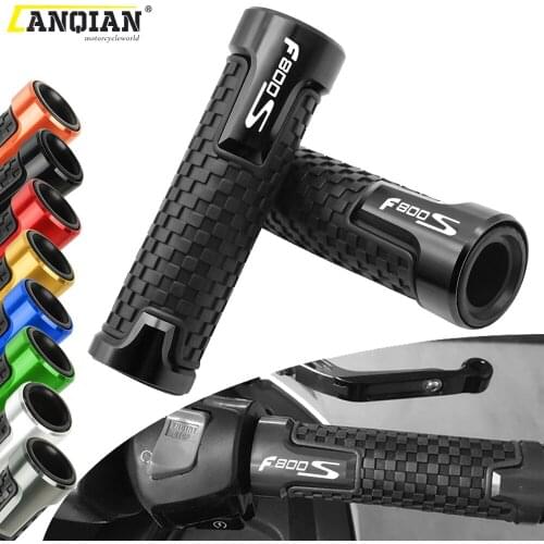 For BMW F800S F800 F 800 S 2006 2007 2008 2009 2010 2011 2012 2013 2014 7/8" Motorcycle CNC Rubber Handlebar Grips Hand Bar Grip