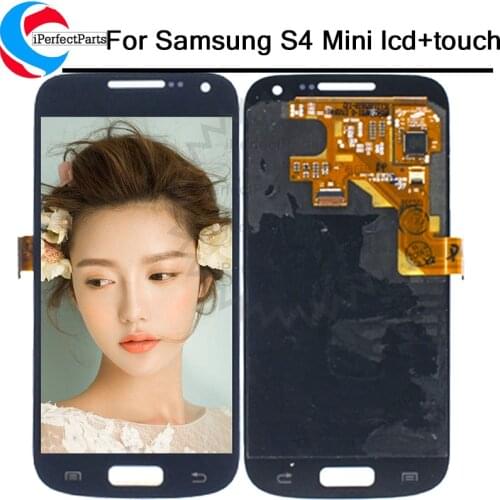 For 4.3" Samsung Galaxy S4 mini LCD i9190 i9195 Display With Touch Screen Digitizer Assembly Replacement For SAMSUNG S4 mini LCD