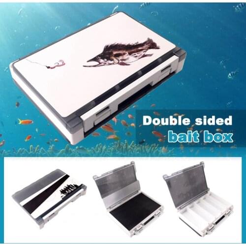 Double Side Fishing Lure Box Fishing Tackle Bait Fishhook Storage Case Waterproof Box Outdoor Fishing Accessories