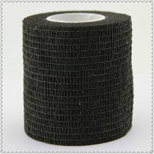 1Pcs Black Sport Self Adhesive Elastic Bandage Wrap Tape5cm* 4.5m Elastoplast For Knee Support Pads Tattoo Accessories F-1-25
