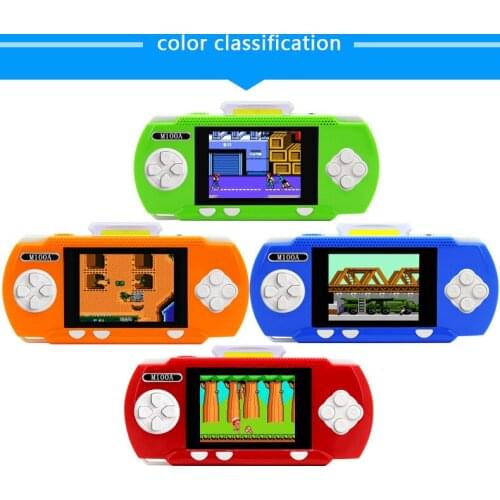 M100A 3.2 inch color screen recharged handheld Doubles game console built-in 328 games support TV connection for NES FC game