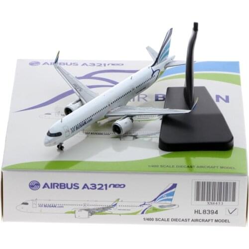 1:400 Alloy Collectible Plane Gift JC Wings XX4453 Air Busan Airbus A321neo Diecast Aircarft JET Model HL8394 With Stand