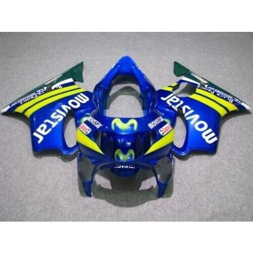 Injection mold Fairing kit For H CBR600F4 99 00 CBR600 F4 CBR 600 F4 1999 2000 Yellow blue Fairings set