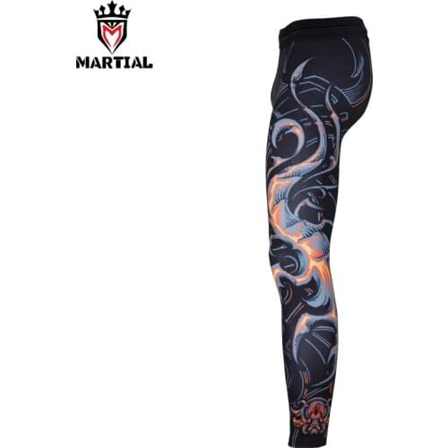 Martial : Scorpio designs compression leggings kickboxing pants bjj leggings jogging pants men