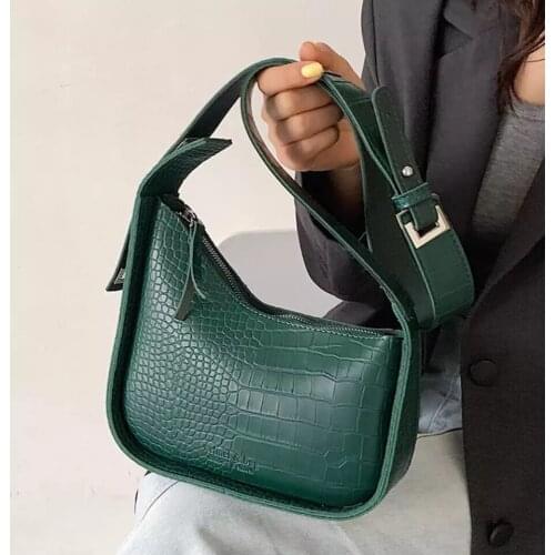 Stone pattern Square Armpit bag 2021 New High-quality PU Leather Womens Designer Handbag Luxury brand Shoulder Messenger Bag