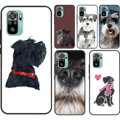 Miniature Schnauzer Puppy Dog For Xiaomi Redmi Note 9 7 8 10 Pro Note 9S 8T Cover For Redmi 9C 9 9T 6A 7A 8A 9A Case