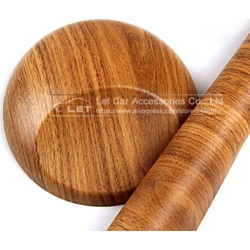 PVC Car Wrap Furniture Wood Grain Car Film Internal Stickers Waterproof Self-adhesive Car Sticker Car Styling