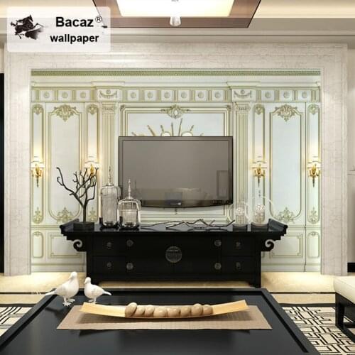 Bacaz 8d Geometry Wallpaper Baseboard 3d Wall Photo Mural Wall paper for Living Room Sofa Background 3d Wall Murals Wallcovering
