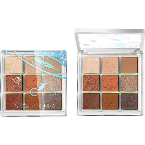ZEESEA New 9 Color Eyeshadow Palette Portable British Museum Alice in Wonderland Eye shadow