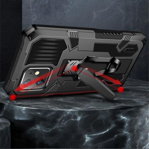 Shockproof Armor Case For iPhone 12 Mini 11 12 Pro Max X XR XS MAX SE 2 2020 6 6S 7 8 Plus Rugged Hybrid Stand Back Cover Funda