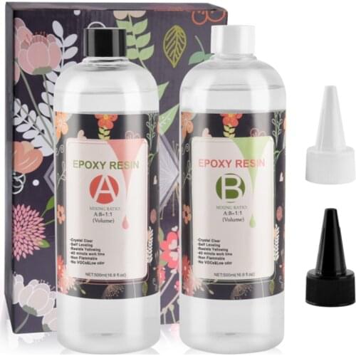 Clear AB Crystal Glue Resin Epoxy High Adhesive 1:1 AB Epoxy Glue For DIY Resin Jewelry Making Accessories 408g/500g/1000g