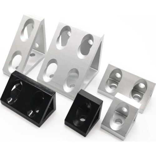1pc Black color Corner Bracket 90 Degree Angle Connection for Aluminum Profile 2020/3030/4040/4080/2040/3060/50100Triangle Block