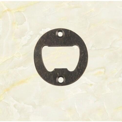 100pcs Bottle Opener Part With Countersunk Holes Round Metal Beverage Beer Bottle Opener Insert Parts