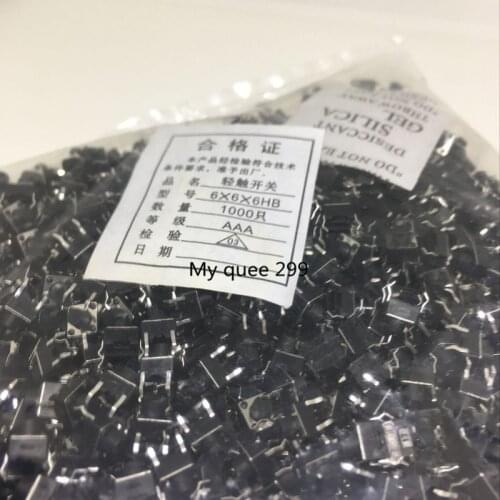 1000PCS 6X6X6 DIP Tactile Tact Mini Push Button Switch Micro Switch Momentary 6*6*6mm