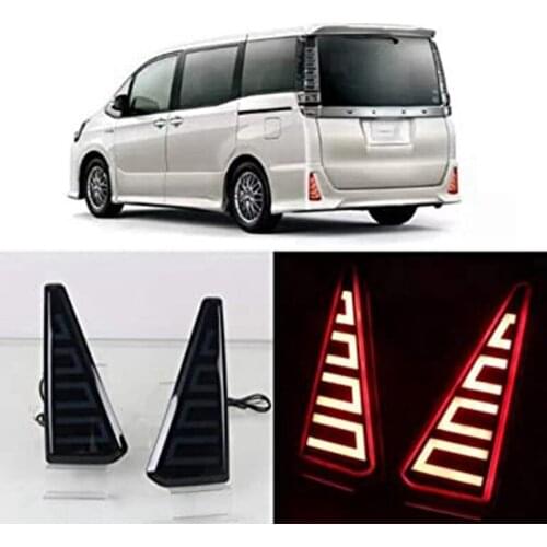 2PCS of Car LED Light Rear Bumper Brake Turn Signal Lights Night DRL for Toyota Noah Voxy 80 2016-2019