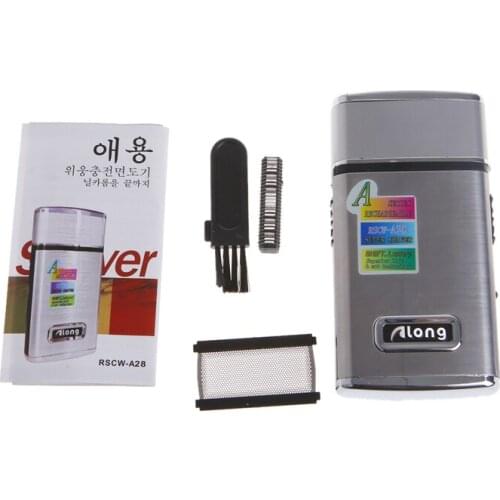 2 in 1 Stainless Steel Mens Electric Reciprocating Rechargeable Shaver Razor