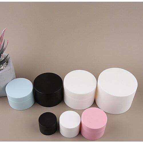 3g 5g 10g 15g 30g 50g 80g Matte Travel Face Cream Lotion Cosmetic Container Plastic Empty Makeup Jar Pot Refillable Bottles