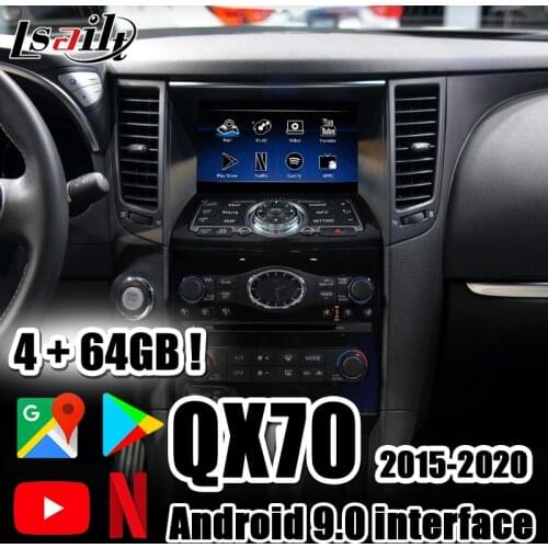 4GB CarPlay/Android Multimedia interface with Android Auto ,YouTube ,google play , waze for 2015-2018 Infiniti Q70 QX70