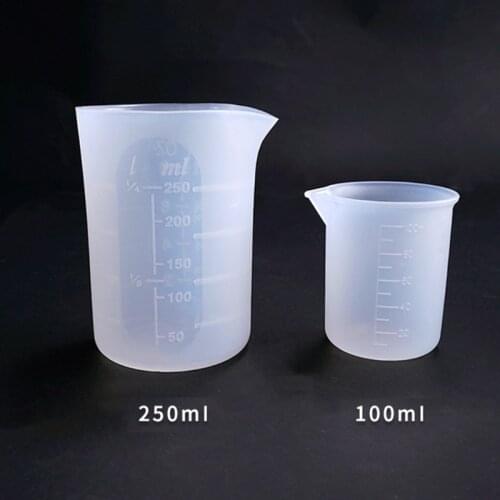 85LB 7 Pcs Silicone Measuring Cups Mixing Cup Dispensing Stirrer Stirring Rods DIY UV Epoxy Resin Tools Kit