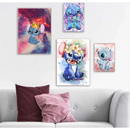 Diy Diamond Painting Disney Cartoon Stitch Interstellar Baby Picture Handmade Gift Square Diamond Home Decoration Painting