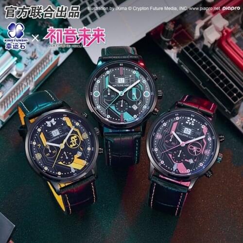 Hatsune Miku Anime Watch Waterproof Manga Role Kagamine Action Figure Cosplay Vocaloid Watches