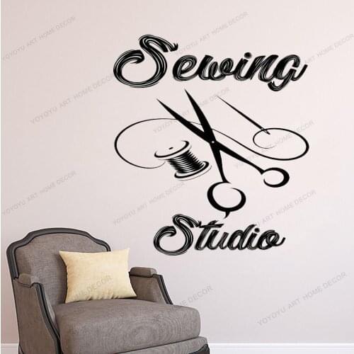 Atelier decor,sewing studio pins sewing decorating sewing pins sewing , tailor,Wall Decal, Window Sticker,Handmade yw-693