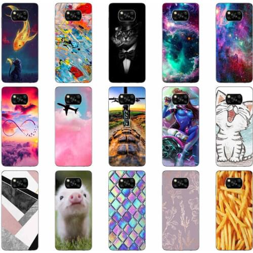 Case for Xiaomi POCO X3 NFC Cases tpu Back Cover Phone Case For POCO X3 NFC Funda Capa coque bumper 6.67 inch