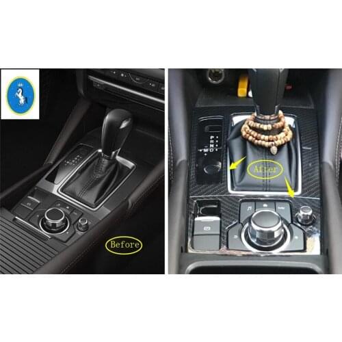Yimaautotrims Center Stalls Control Gear Shift Panel Decoration Auto Accessories Cover Trim For Mazda 6 Sedan & Wagon 2016 2017