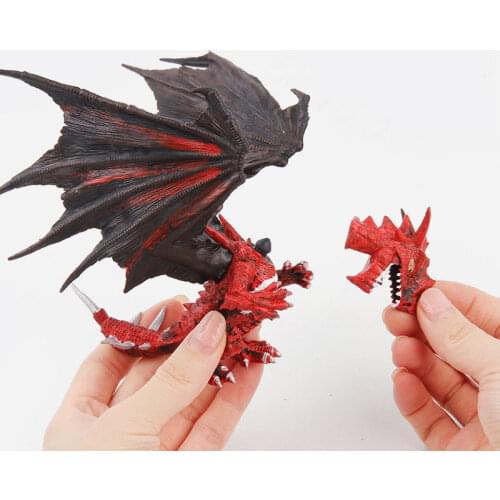 Childrens toys Variety monsters dinosaur model simulation red flying dragon childrens puzzle