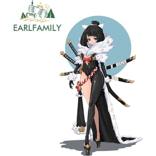 EARLFAMILY 13cm x 7.9cm for Samurai Anime Characters Fine Car Sticker Scratch-Proof DIY Decal Refrigerator Windows Car Styling