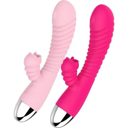 2021 Dropshipping Dildo Toys Dual Sexy Toy For Women Clitoris Vibrators Women Vagina Sucker Goods Powerful Sucker Licking G Spot