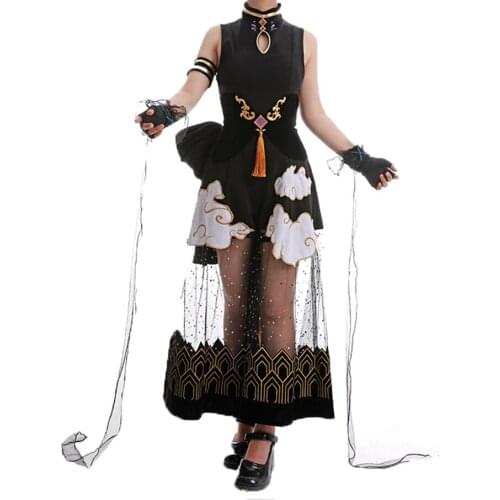 Game Arknights Leizi Synesthesia uniform Cosplay Costume for Halloween Carnival Party Events Amine Fans Collection Fans Gift