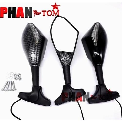 Motorcycle Front Back LED Turn Signal Integrated Mirrors for HONDA CBR 600RR 1000RR F3 F4 Yamaha FZ1 FAZER Suzuki SV650