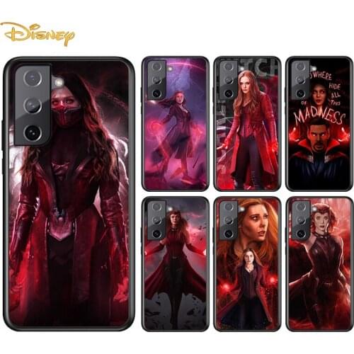 The Avengers Wanda Maximoff For Samsung Galaxy S21 S20 S10e S9 S8 S7 S6 Plus Ultra Lite Edge 5G Silicone Black Soft Phone Case