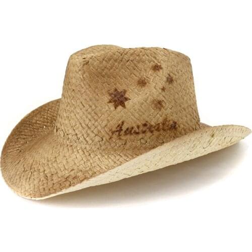Mens summer Cowboy Hat straw paper woven top hat outdoor sun hat hot sale curling jazz hat MZ18