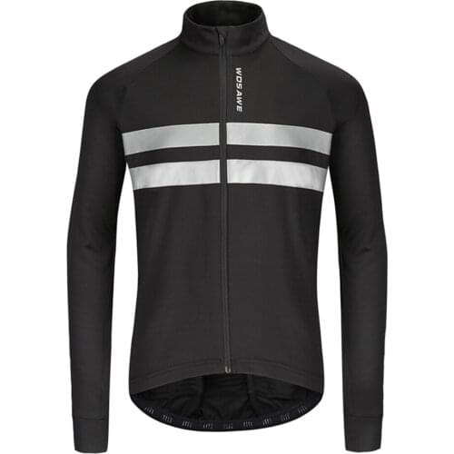 Men Cycling Jacket Thermal Fleece Lining Mountain Bike Windproof Cycling Jacket
