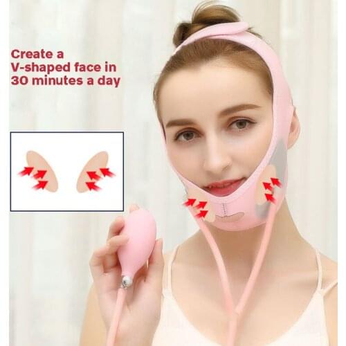Inflatable Face-lifting Bandage V-shaped Cheek Chin Face-lifting Shaper Slimming Skin Care Beauty Tool TSLM1