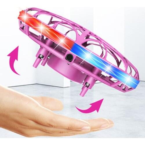 UFO Kids Toys for Boy Fingertip Flying Gyro Gesture Sensing Aircraft Luminous Novelty Gag Stress Relief Toy Adult Fidget Spinner