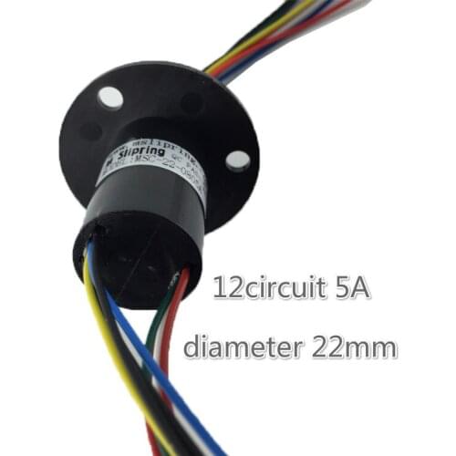 Sliding Ring Wind Power Sliding Ring Collector, High Current 12 circuit 5a Amusement Equipment Sliding Ring Brush Rotary Linker