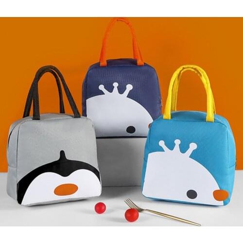 1PCs Fresh Cooler Bags Waterproof Nylon Portable Zipper Thermal Oxford Lunch Bags For Women Convenient Lunch Box Tote Food Bags