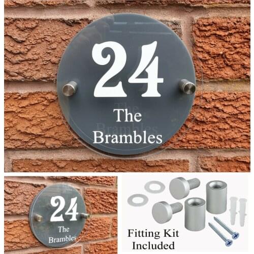 Customized House Plaque House Acrylic Sign Door Numbers Address Street Name Plate